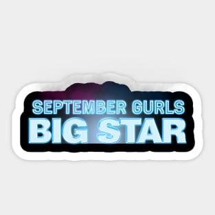 September Gurls Big Star Sticker